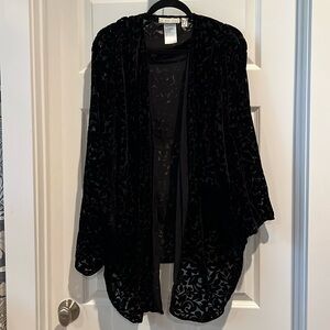 Burnt Velour/velvet wrap by The Muses Lounge, size L. NWOT